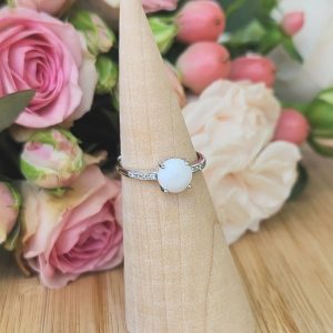 Charmante bague lait maternel en argent 925