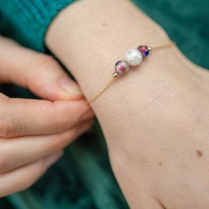 Rêveuse bracelet lait maternel gold filled