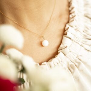 classieuse pendentif or et lait maternel