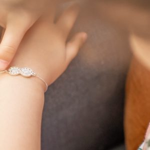 éternelle bracelet au lait maternel enfant argent 925