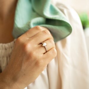 douce bague en argent et lait maternel