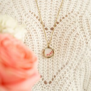 caline collier en acier inox et lait maternel