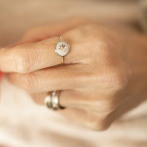 éblouissante bague gold filled et lait maternel