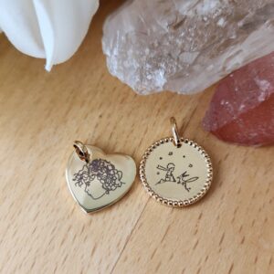 Artiste collier Gold Filled à graver